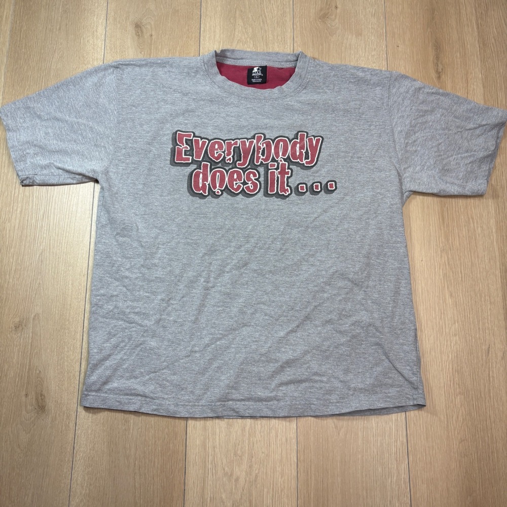 Starter Oklahoma Sooners Vintage T-Shirt XL Gray Everybody Does It Better OU